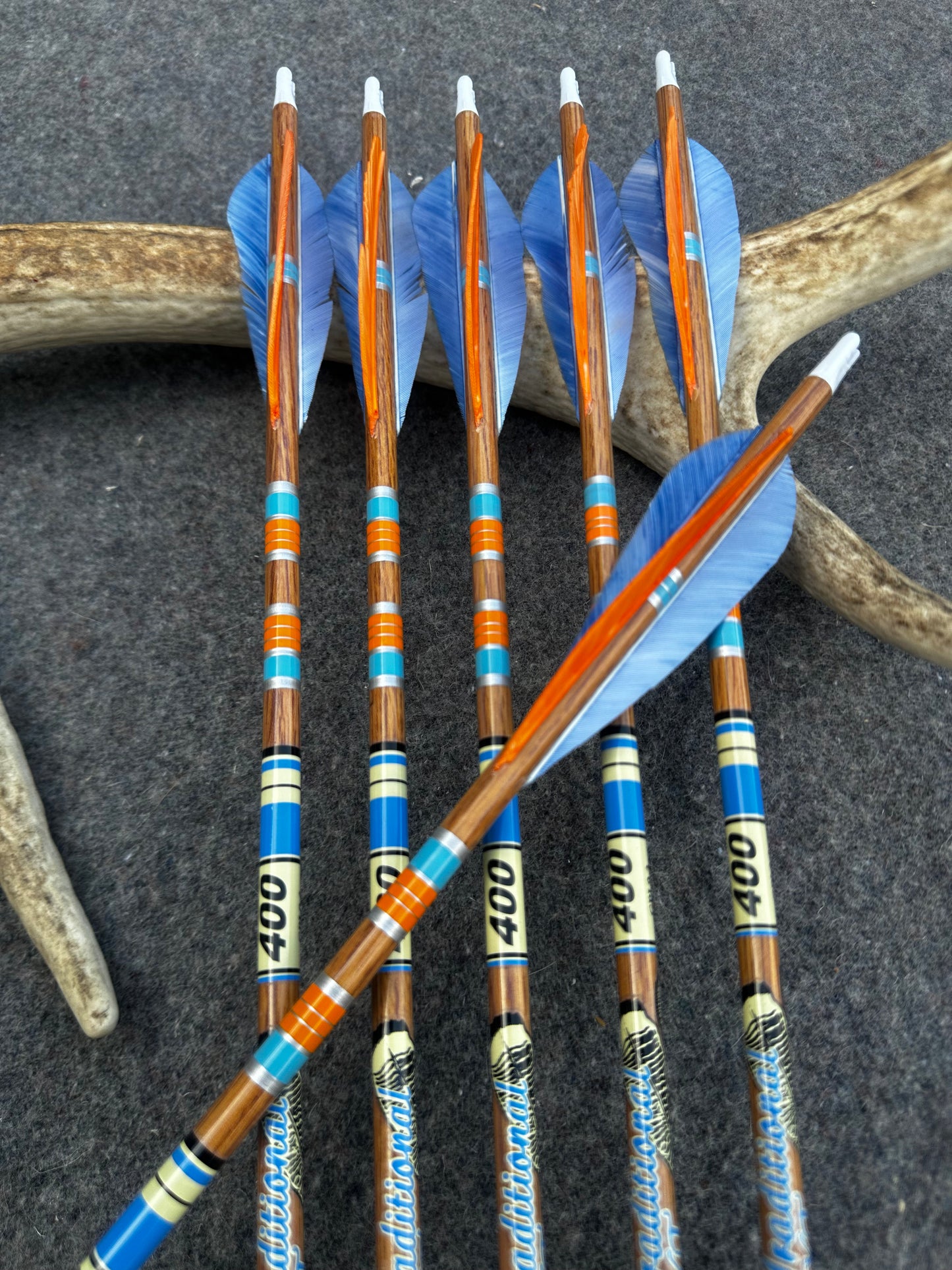 Custom Gold Tip XT Traditional 400 Arrows (6)