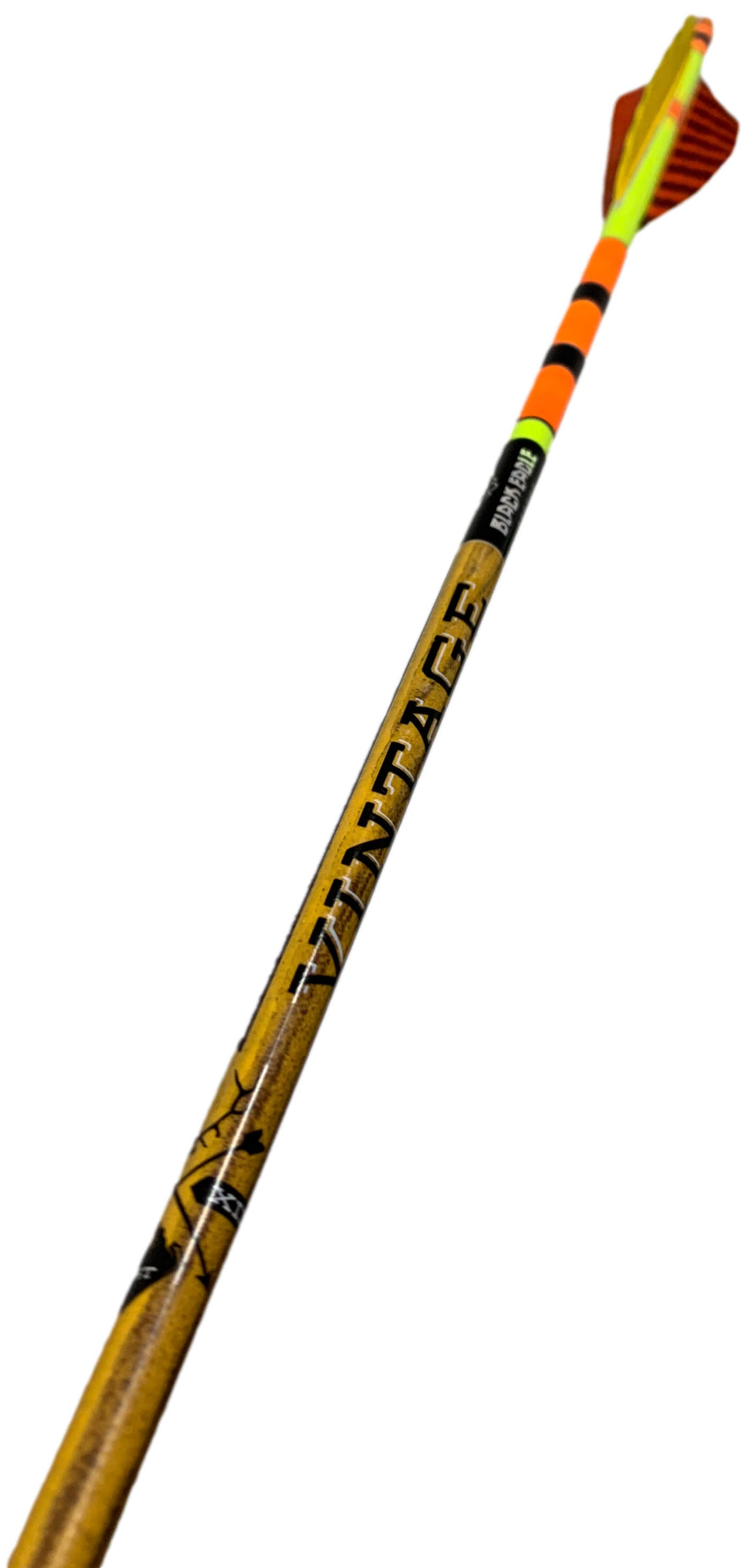 Black Eagle Vintage Carbon Arrows - Orange/Yellow - 6-pack