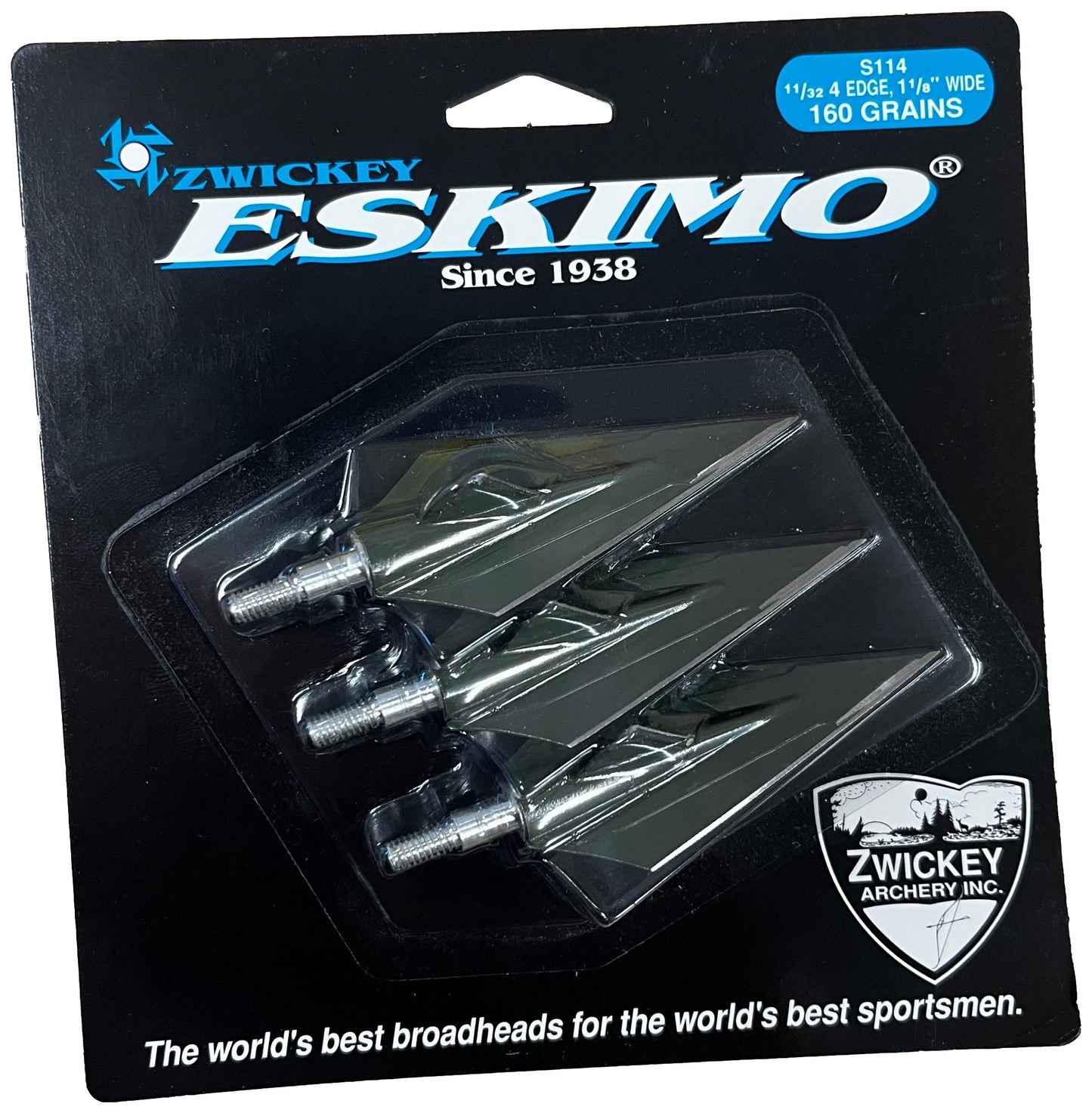 Zwickey - Eskimo 4 Blade - Screw-In Broadheads 3-pack - 160gr