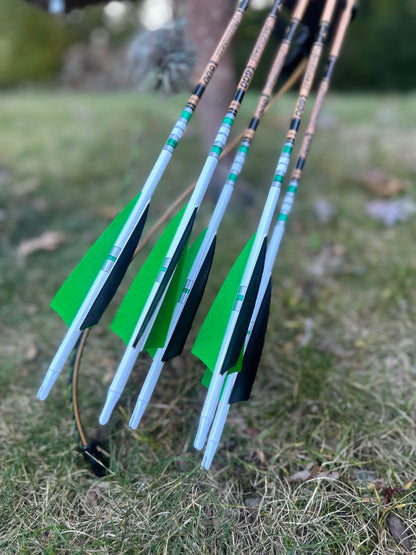 “Emerald” Gold Tip Traditional Arrows 600s