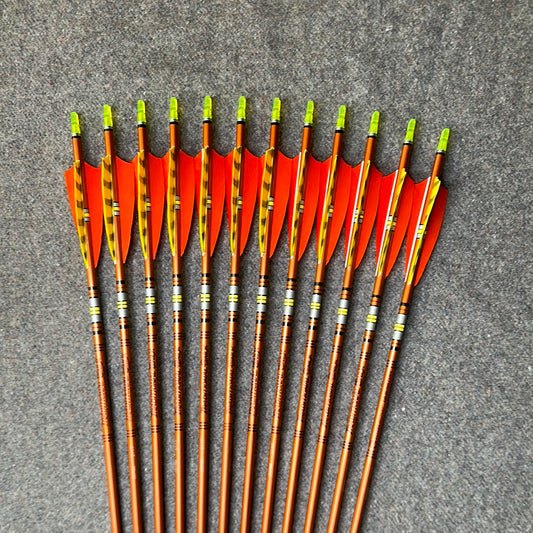 Easton Autumn Orange Aluminum Arrows 2117 - Custom