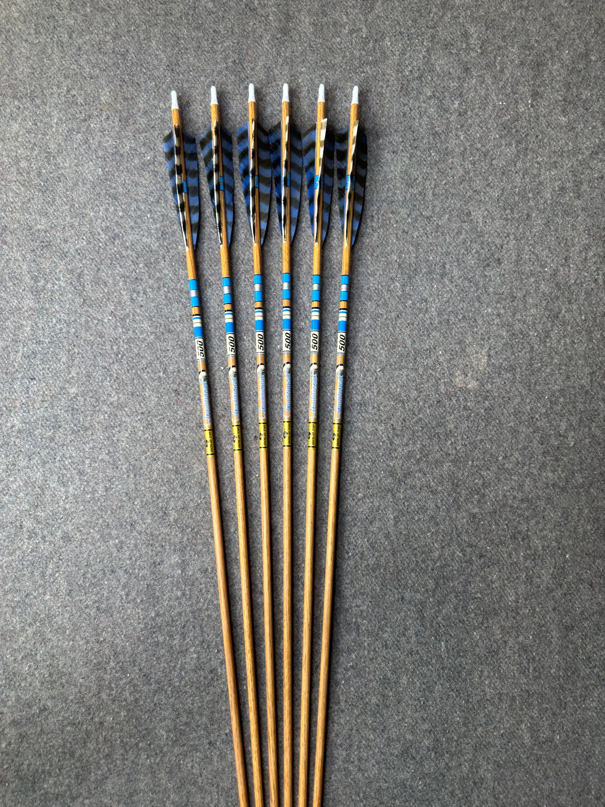 Custom Gold Tip XT Traditional 500 Arrows (6) – Laurel Mountain Outfitters