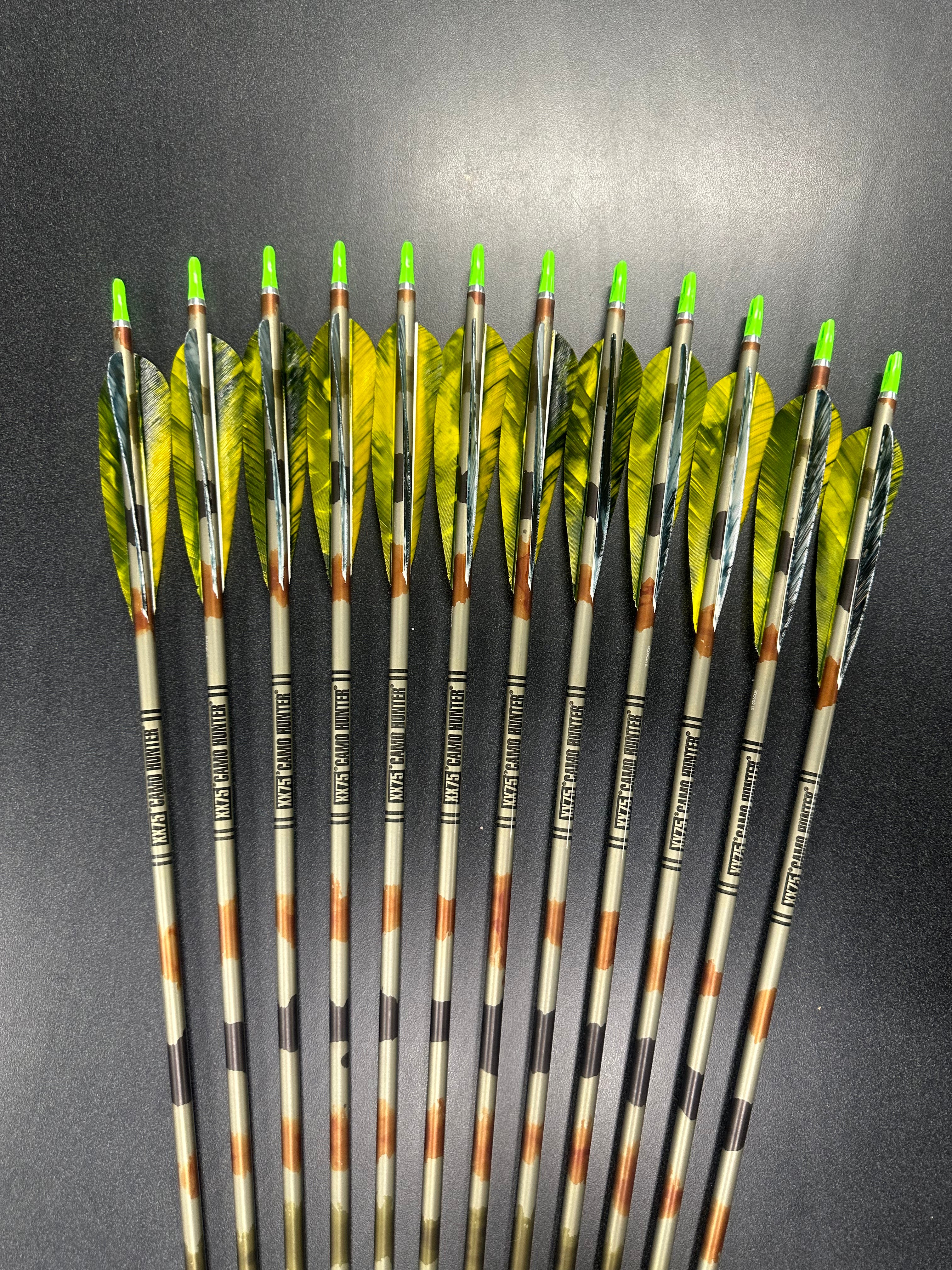 Easton Camo Hunter XX75 Frecce Per Arco, 12 Pezzi, Lega 7075-T9, Tolleranza .002''