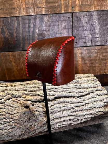 Brown with Red Stitching Adjustable Quiver