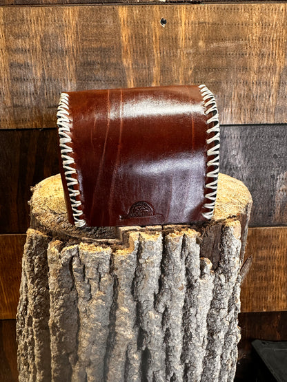 Brown with Natural Stitching Two Piece Quiver