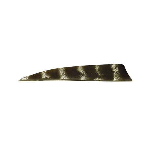 King Feathers - Shield Cut - 5" Natural Barred