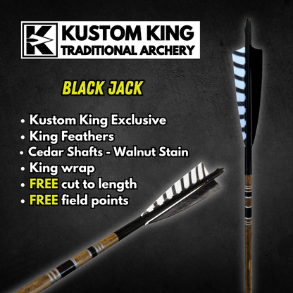 King Arrows - Traditional Arrows - Black Jack