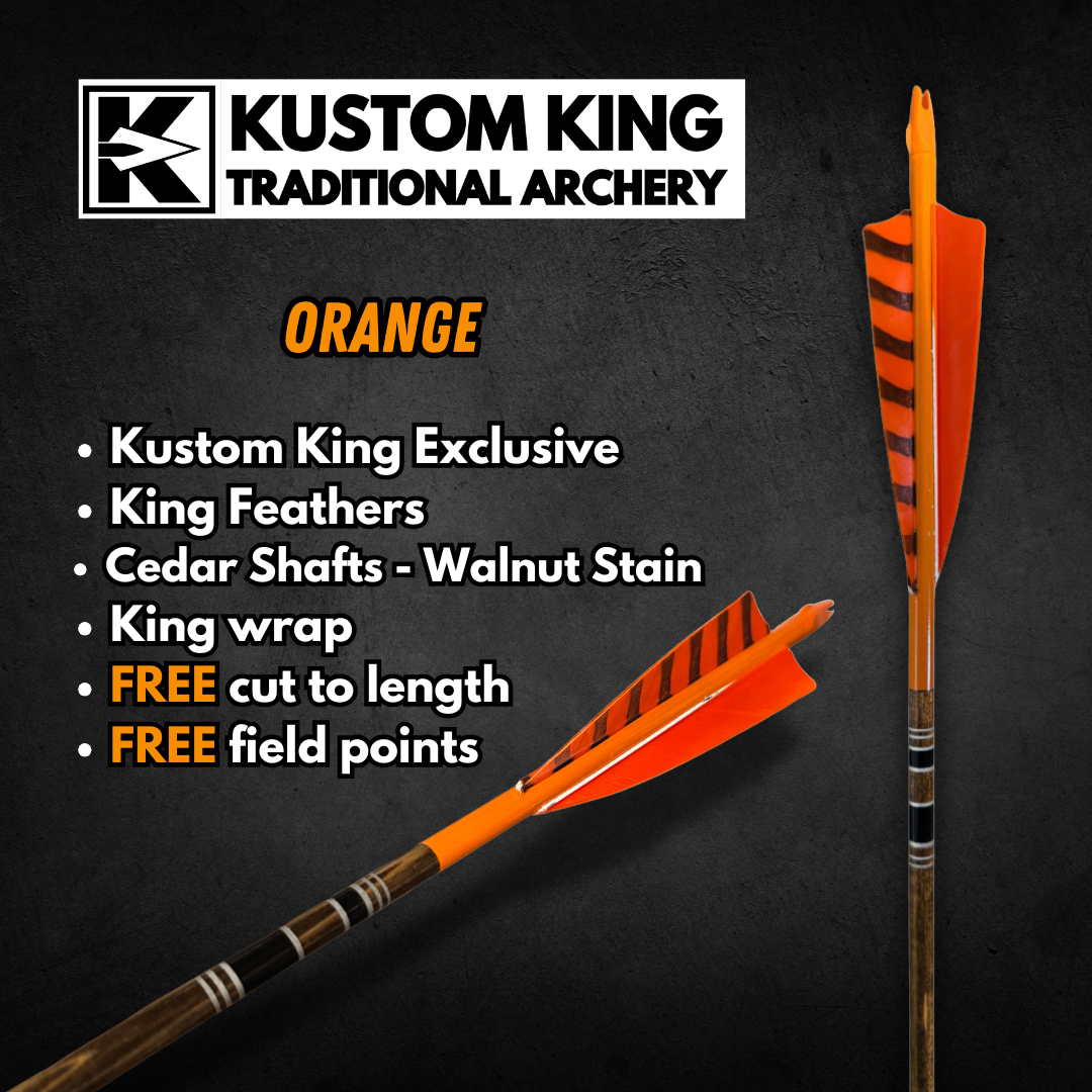 King Arrows - Traditional Arrows - Orange