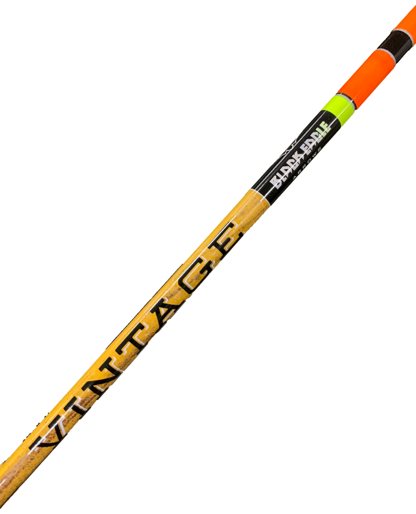 Black Eagle Vintage Carbon Arrows -  Orange/Yellow - 6-pack