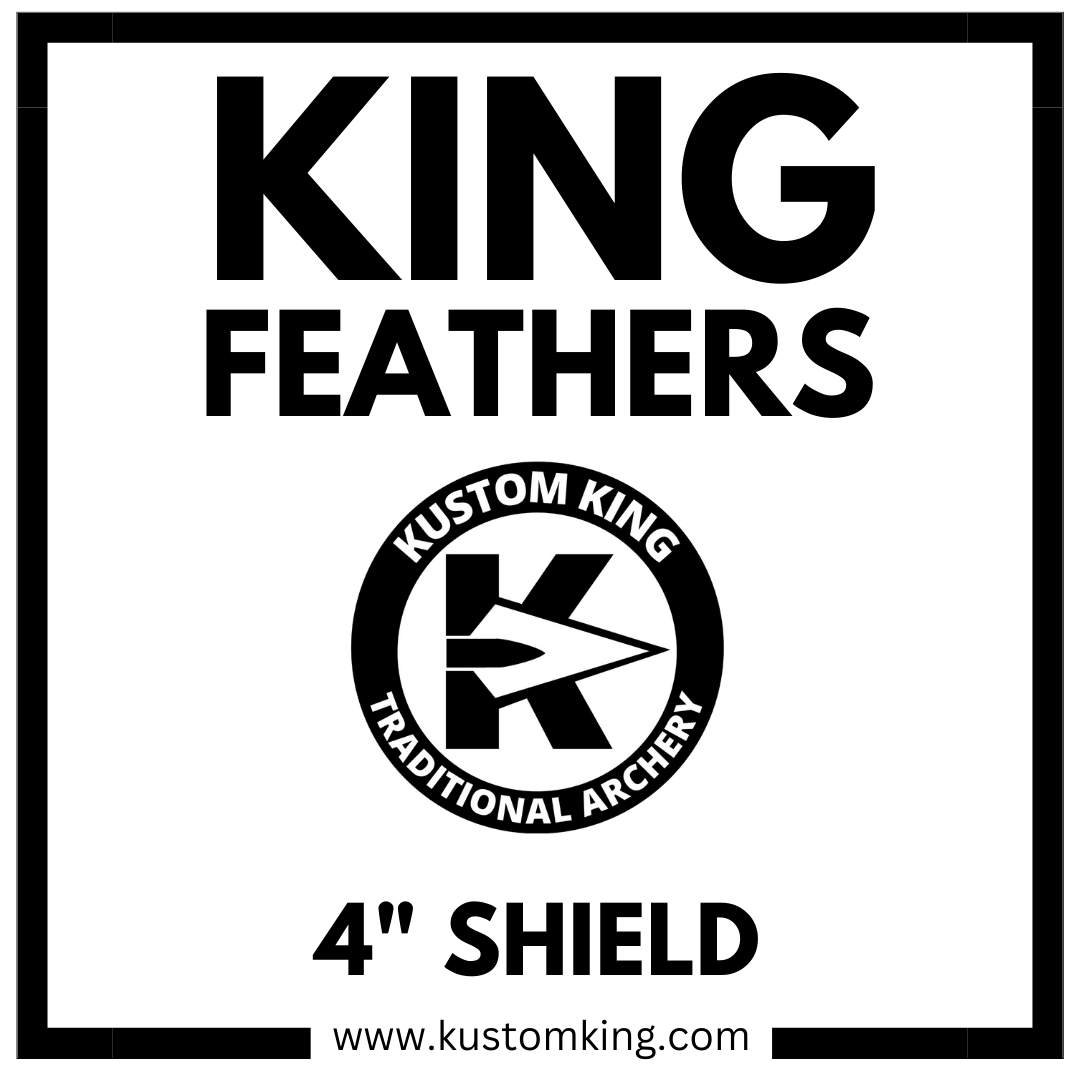 King Feathers - Shield Cut - 4" - Solid Color Feathers